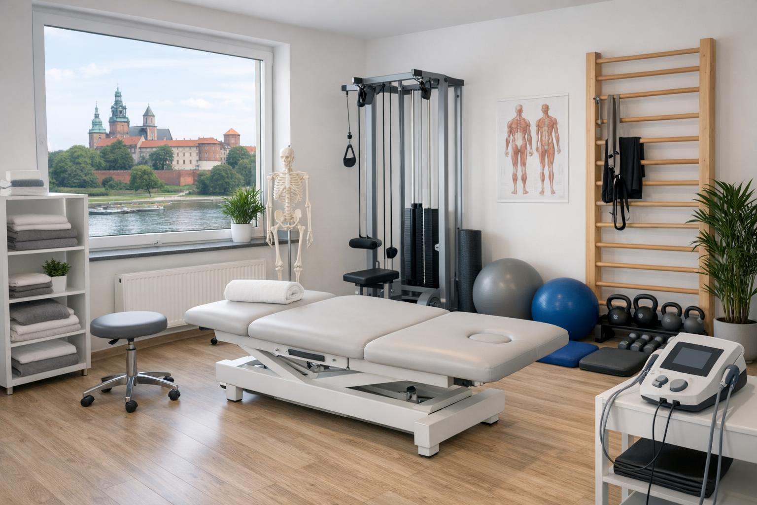 zdjęcie gabinetu rehabilitacyjnego w Krakowie