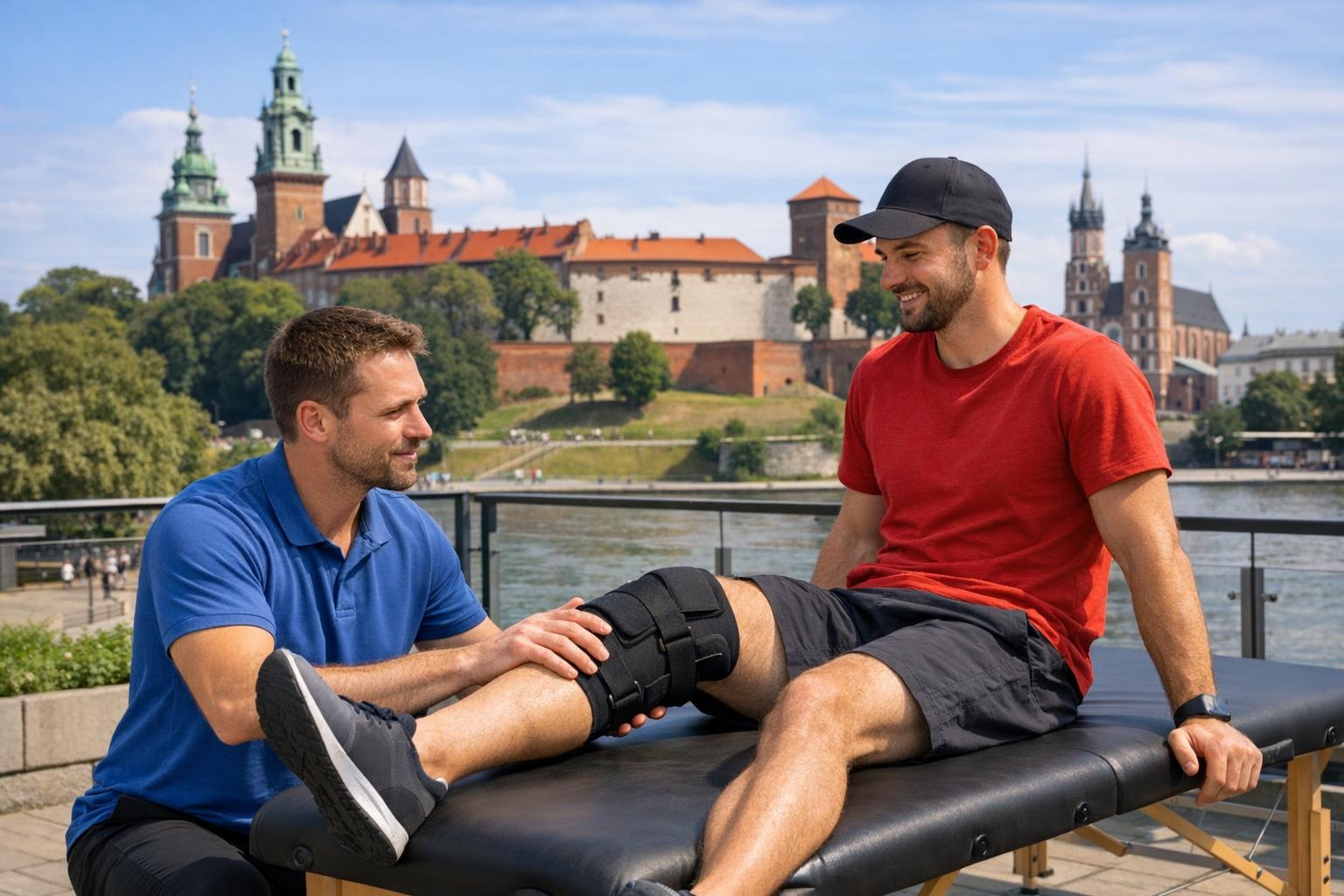 terapeuta_pracujacy_z_pacjentem_po_urazie_w_Krakowie